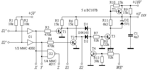  The control circuit schematics